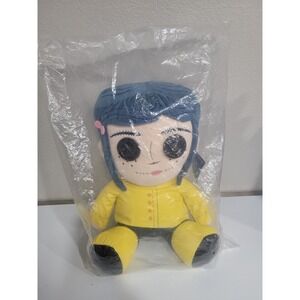 Coraline with Button Eyes Kidrobot by Neca 13 Medium Plush NEW With Tags